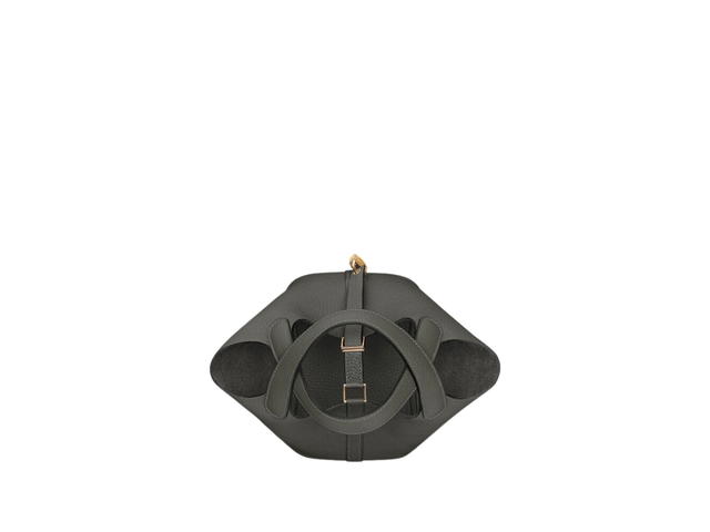 Hermes Hermes Picotin Lock Bag 18 In Clemence leather With Gold-Plated Kelly Lock Closure Gold Gris Meyer - view 3