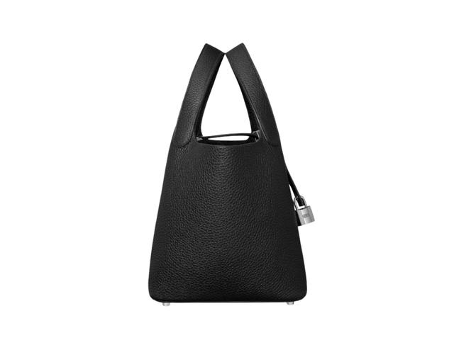 Hermes Hermes Picotin Lock Bag 18 In Clemence leather With Palladium-Plated Kelly Lock Closure Noir - view 2