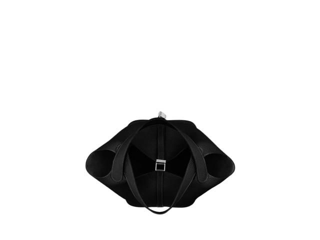 Hermes Hermes Picotin Lock Bag 22 In Clemence leather With Palladium-Plated Kelly Lock Closure Noir - view 3