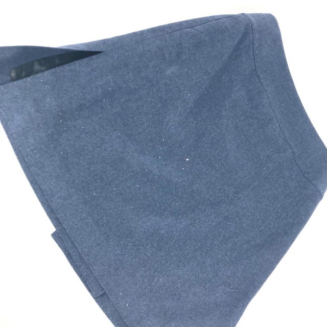 Hermes HERMES Plain Bottoms apparel skirt wool Navy - view 4