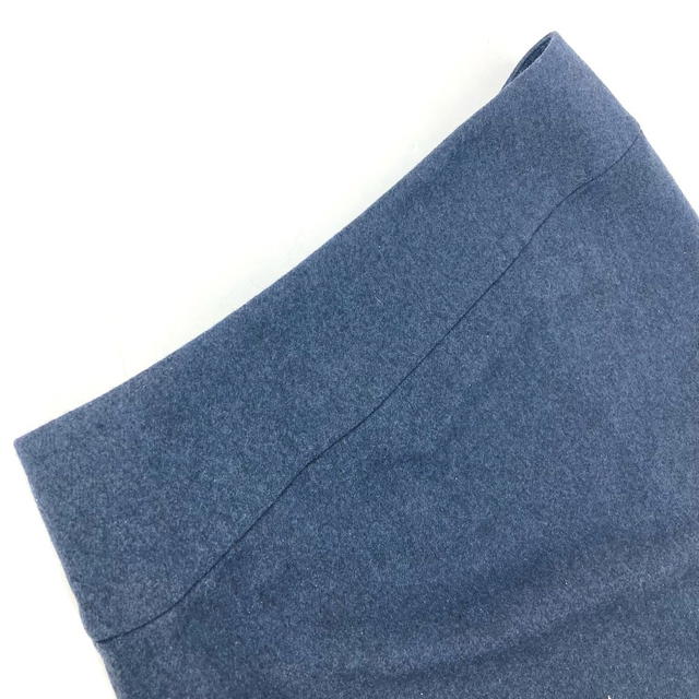 Hermes HERMES Plain Bottoms apparel skirt wool Navy - view 5