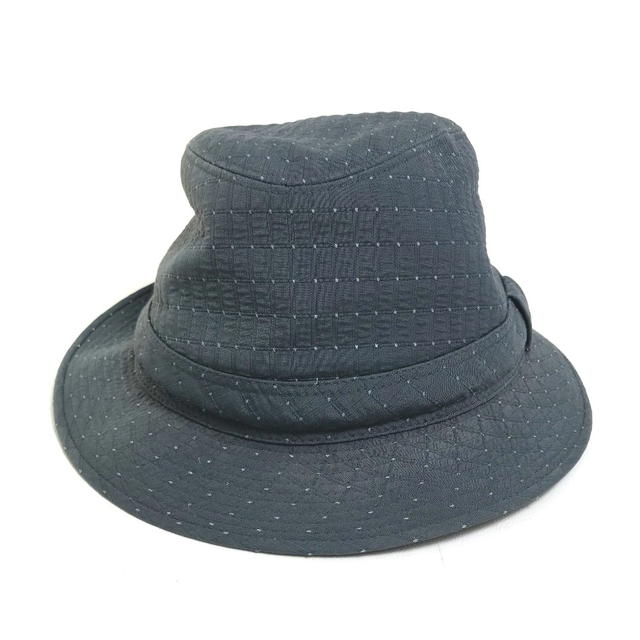 Hermes HERMES Quilted Dot pattern hat Canvas gray - view 3