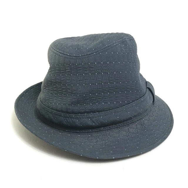 Hermes HERMES Quilted Dot pattern hat Canvas gray - view 4