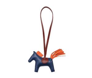 Buy Hermes Rodeo PM Charm In Milo Lambskin Blue De Malte Orange Poppy Rough H at Sasom – Authentic and Ready to Ship