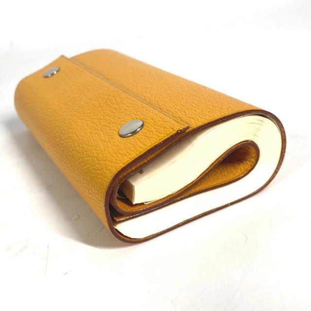 Hermes HERMES Roll Note Caillou Notepad stationery notebook Leather yellow - view 5