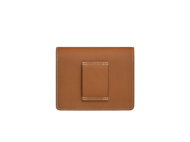 Hermes Hermes Roulis Small Wallet Evercolor Calfskin Gold Permabrass-Plated - view 2