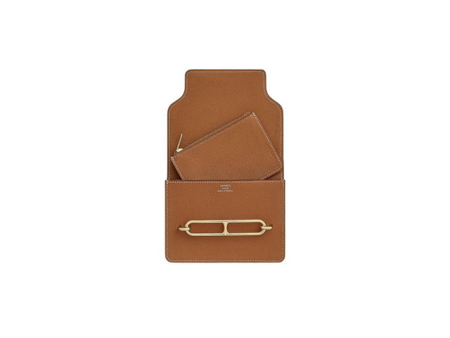 Hermes Hermes Roulis Small Wallet Evercolor Calfskin Gold Permabrass-Plated - view 3