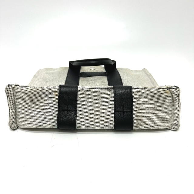Hermes HERMES Sac Arne PM Hand Bag Tote Bag Toile H / Leather gray/Black - view 4