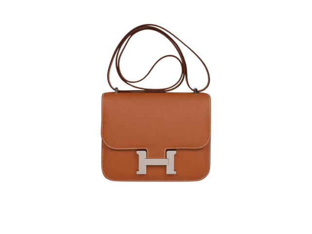 Hermes Hermes Sac Constance III Mini Miroir Bag In Veau Epsom With Palladium Hardware Gold - view 1