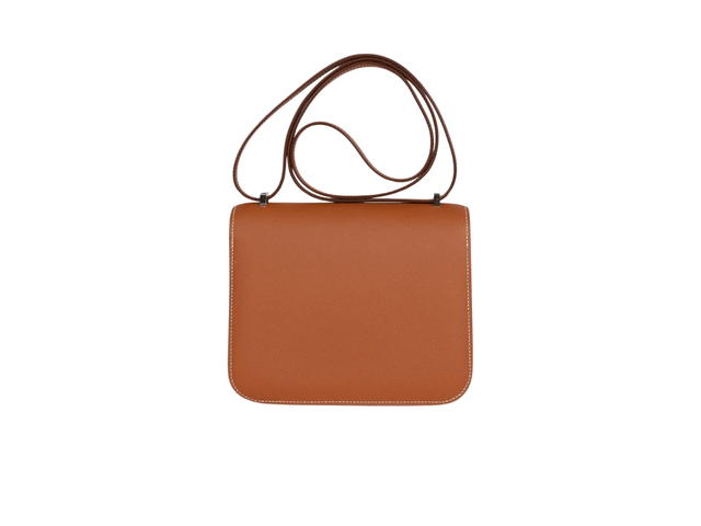 Hermes Hermes Sac Constance III Mini Miroir Bag In Veau Epsom With Palladium Hardware Gold - view 3