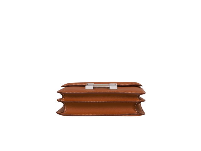 Hermes Hermes Sac Constance III Mini Miroir Bag In Veau Epsom With Palladium Hardware Gold - view 5