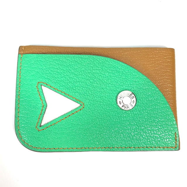 Hermes HERMES Serie Bicolor Poisson Business Card Holder Pass Case Card Case - view 2