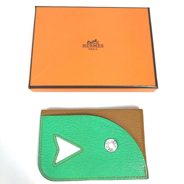 Hermes HERMES Serie Bicolor Poisson Business Card Holder Pass Case Card Case - view 3