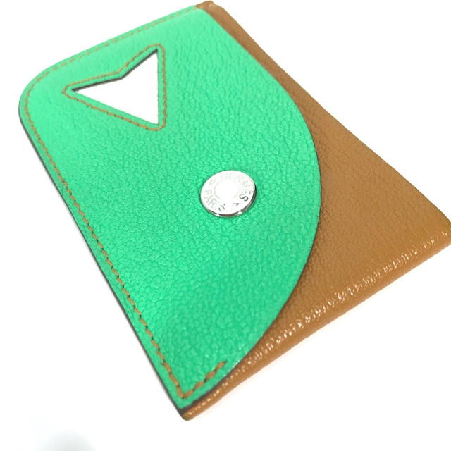 Hermes HERMES Serie Bicolor Poisson Business Card Holder Pass Case Card Case - view 4