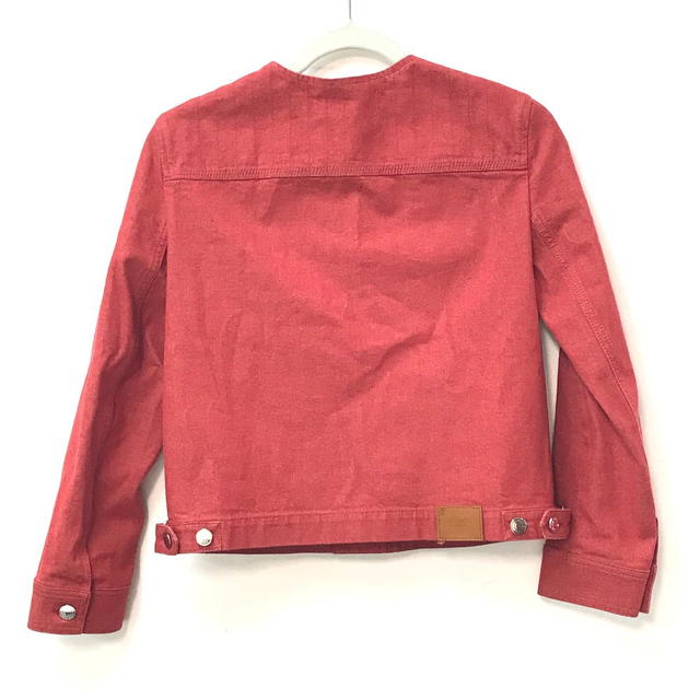 Hermes HERMES Serie button Long sleeve apparel tops outerwear Denim Jacket Red - view 3