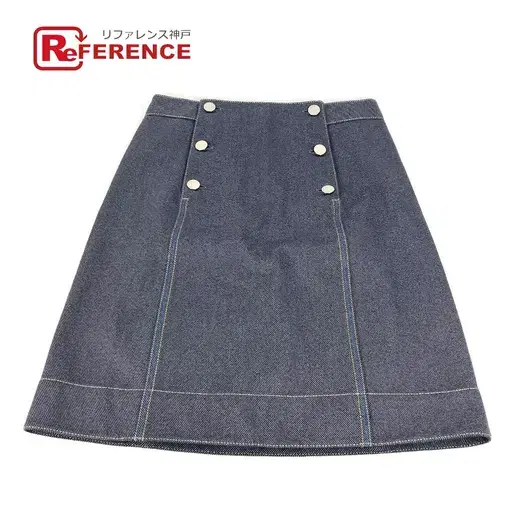 Buy HERMES Serie logo Bottoms apparel skirt cotton blue at Sasom – Authentic and Ready to Ship