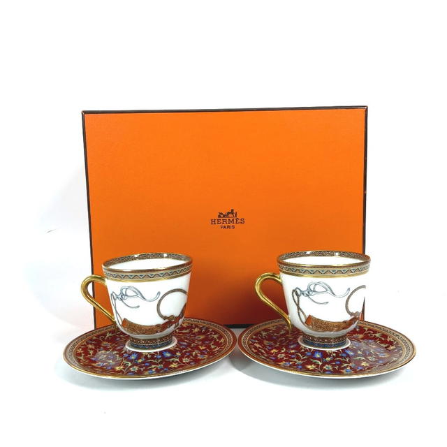 Hermes HERMES Set of tableware Cheval Durian coffee cup and saucer set Mug Unused - view 4