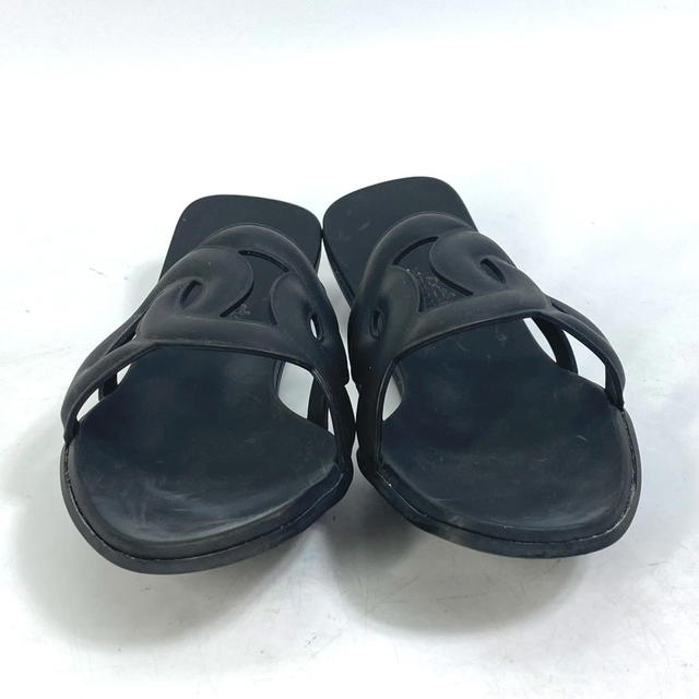 Hermes HERMES shoes flats flats Aloha Chaine d'Ancre Beach sandal Sandals rubber Black - view 3