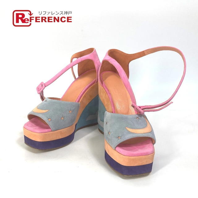 Hermes HERMES Shoes heel wedge sole moon star moon star shoes with straps Sandals - view 1