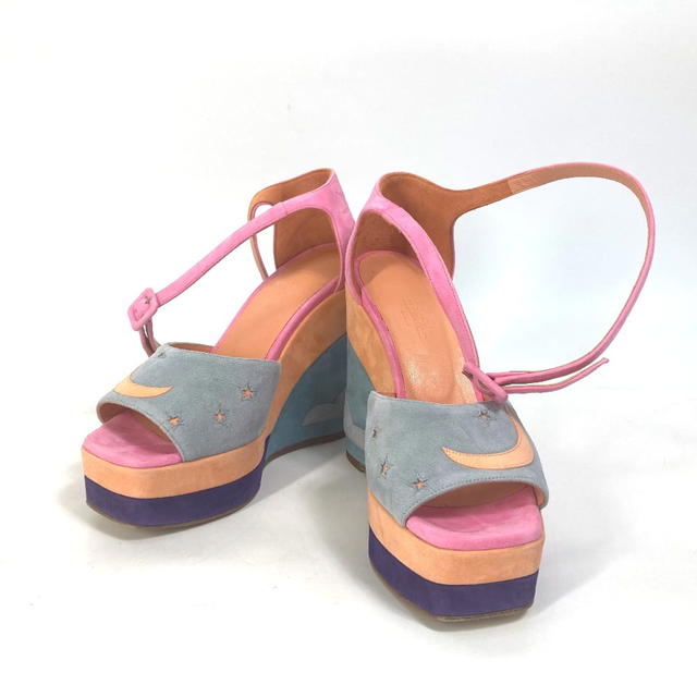 Hermes HERMES Shoes heel wedge sole moon star moon star shoes with straps Sandals - view 2