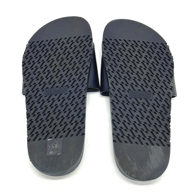 Hermes HERMES Shoes Shower Pool sandals Slide Biarritz Chaine d'Ancre Sandals Navy - view 4