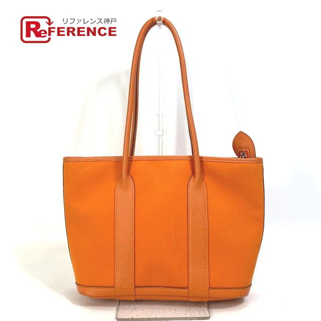 Hermes HERMES Shoulder Bag Garden Zip PM Bag Tote Bag Toile Officier Orange - view 1