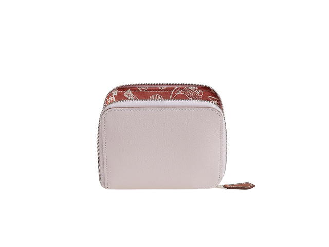 Hermes Hermes Silk'In Compact Wallet In Evercolor Calfskin with Aunage Rodeo des Cowgirls - view 1