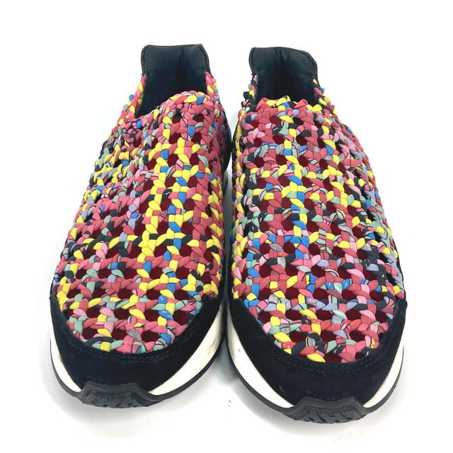 Hermes HERMES Slip-on braided shoes shoes sneakers Leather Multicolore - view 3