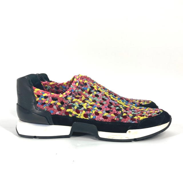Hermes HERMES Slip-on braided shoes shoes sneakers Leather Multicolore - view 5