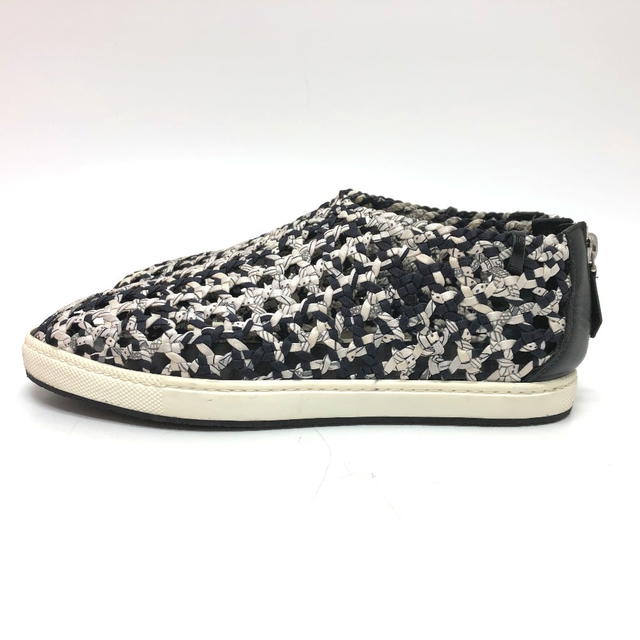 Hermes HERMES Slip-on Mesh  sneakers silk / Leather BlackBased/SilverHardware - view 5
