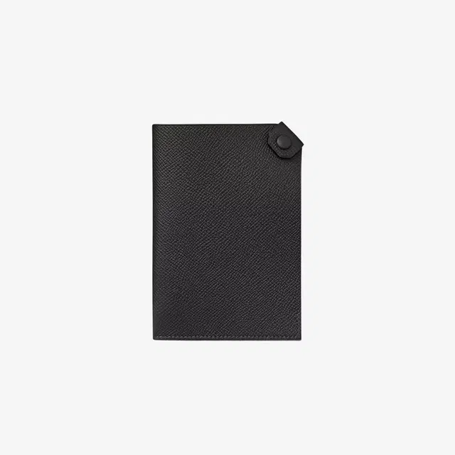 Hermes Hermes Tarmac Passport Holder Epsom & Palladium Noir - view 1