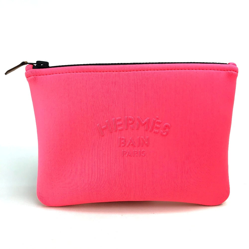 Hermes HERMES Trousse Neovan PM accessory case Pouch polyamide / Elastane Light pink