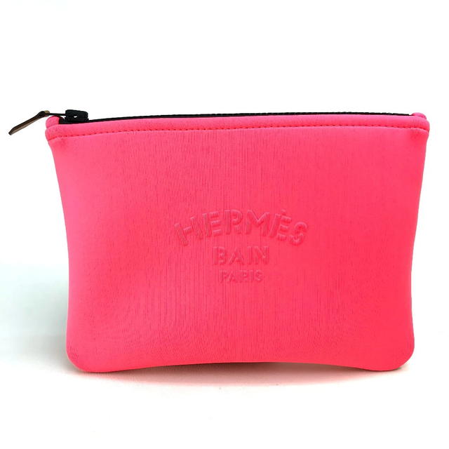 Hermes HERMES Trousse Neovan PM accessory case Pouch polyamide / Elastane Light pink - view 1