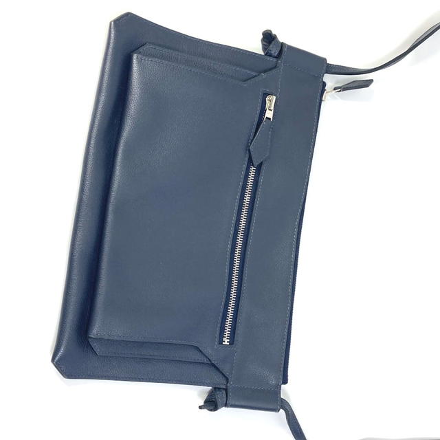 Hermes HERMES Ultrapla GM Crossbody bag Shoulder Bag Leather Navy - view 5