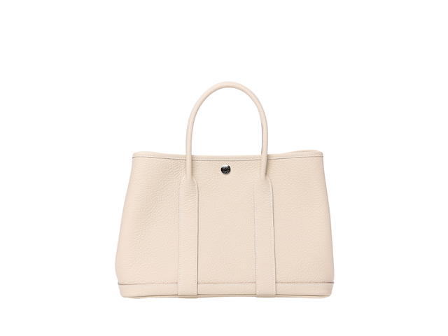 Hermes Hermes Vache Country Garden Party 30 TPM In Grained Calfskin Leather With Silver Hardware Craie - view 1