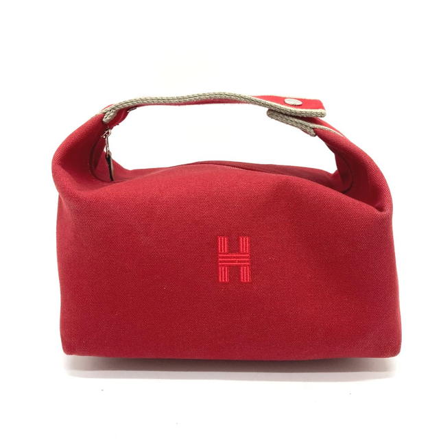 Hermes HERMES Vanity bag Brid-a-BlackGM Shoulder Bag Hand Bag Canvas Red - view 2
