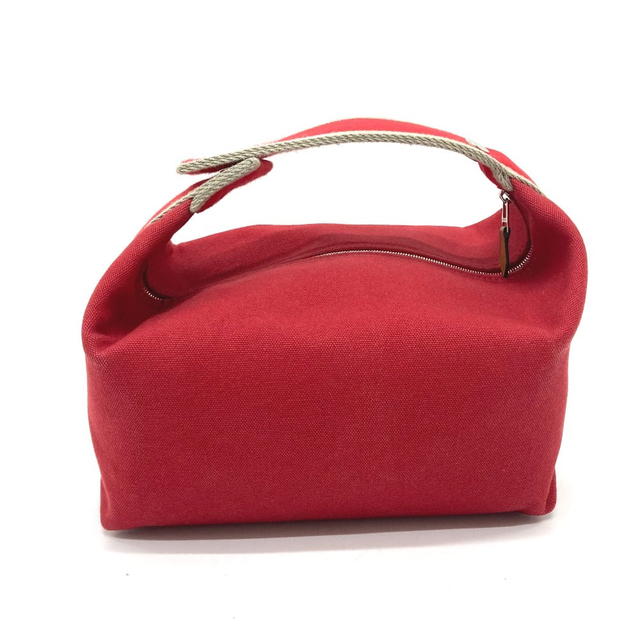 Hermes HERMES Vanity bag Brid-a-BlackGM Shoulder Bag Hand Bag Canvas Red - view 3
