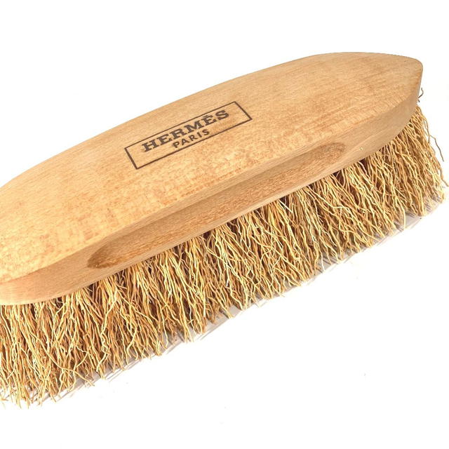 Hermes HERMES wool brush comb for horses harness pet Wood Beige Unused - view 4