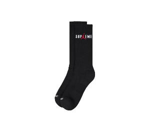 Buy Jordan X Supreme Crew Socks Black at Sasom – Authentic and Ready to Ship