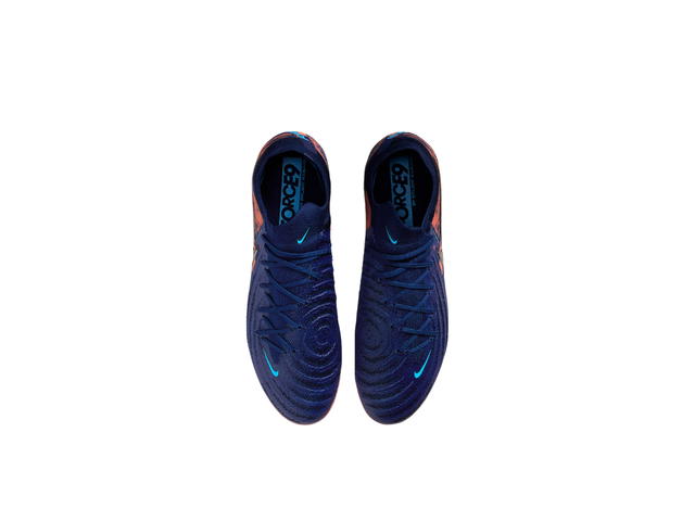 Nike Nike Phantom GX 2 Elite FG Rubber Long Studs Anti Slip Wear Resistant Soccer Shoes Men's Blue Orange - view 5