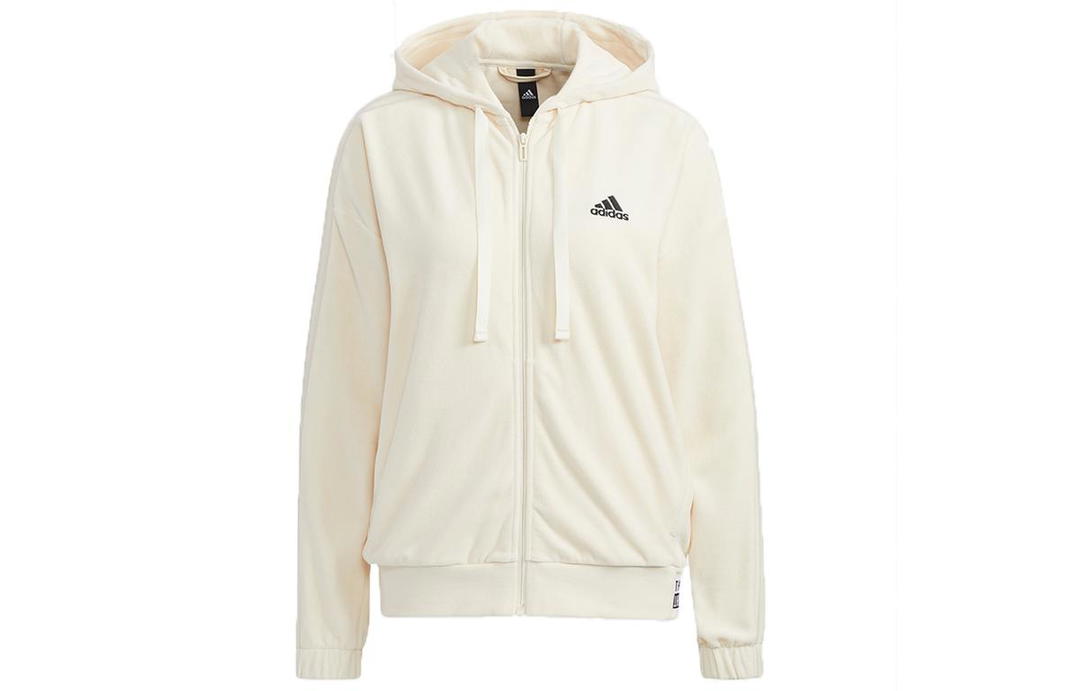 adidas Adidas Velour Jacket Women's Ecru