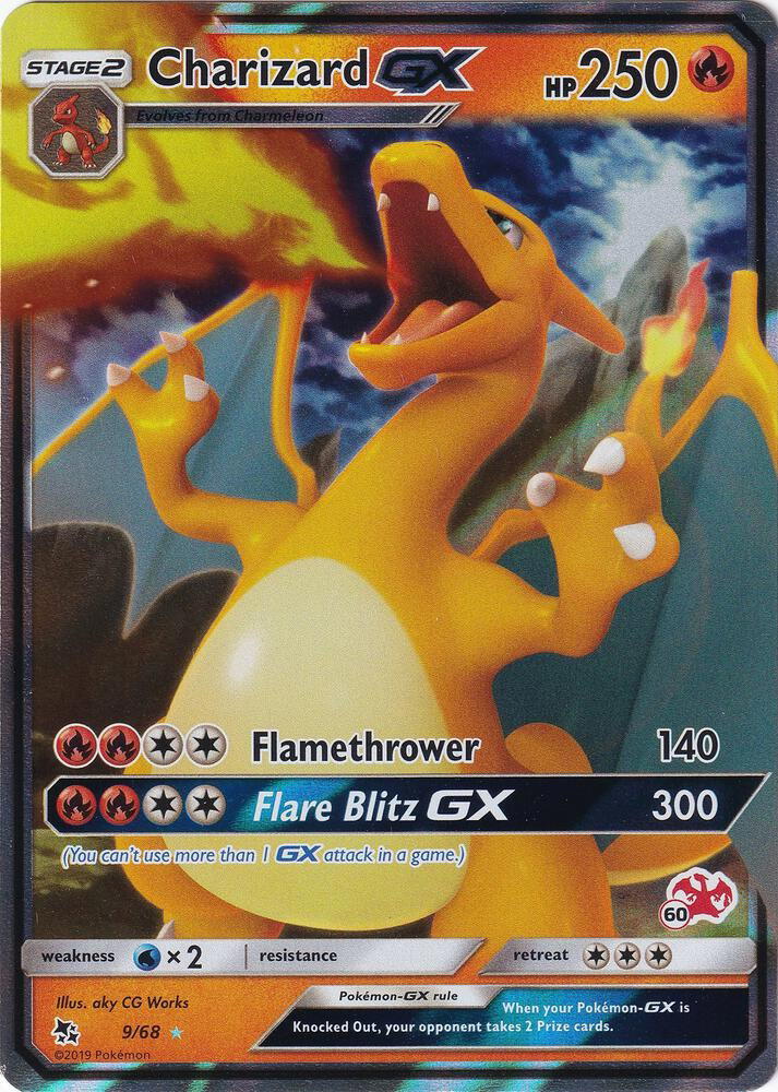 Pokemon Pokemon Charizard-GX [HIF 9/68] Sun & Moon "Hidden Fates" [Battle Academy] (EN)