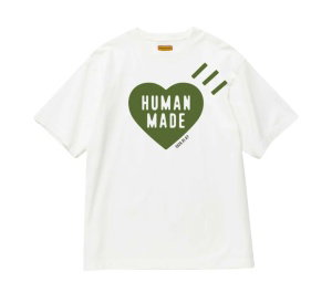 ช้อป Human Made Ningensei Heart T-Shirt Whiteของแท้ที่ SASOM