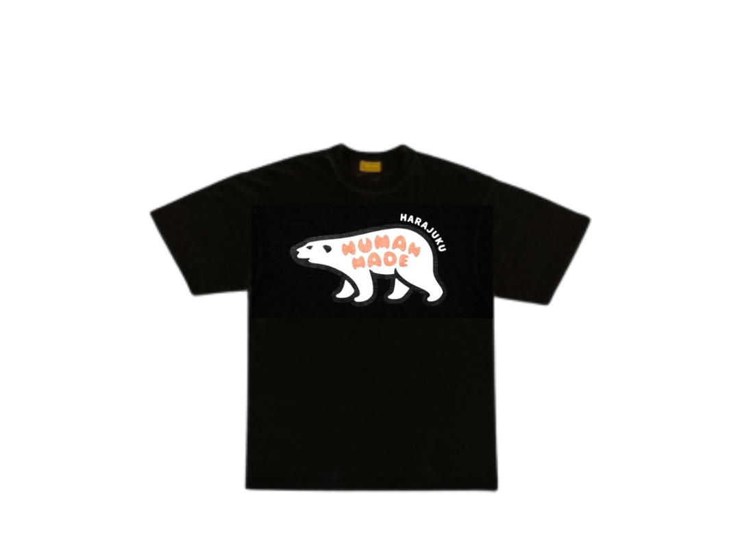 Human Made Human Made Animal Graphic T-Shirt Polar Bear Black