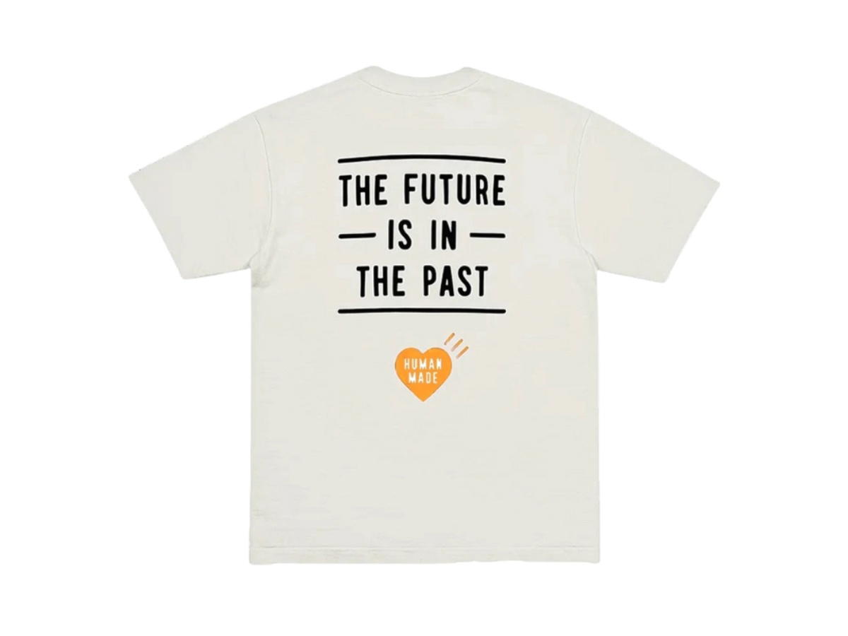 Human Made Human Made Heart Pocket T-Shirt White Orange