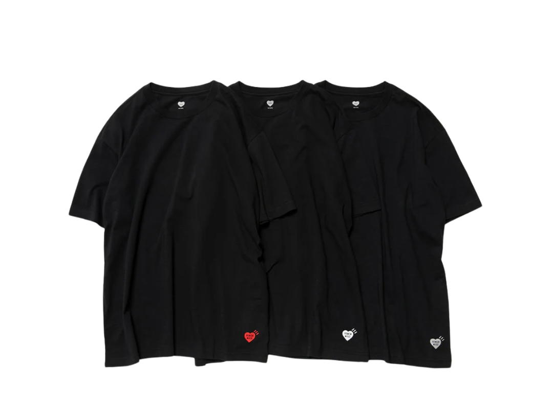 Human Made Human Made 3-Pack T-Shirt Set Black
