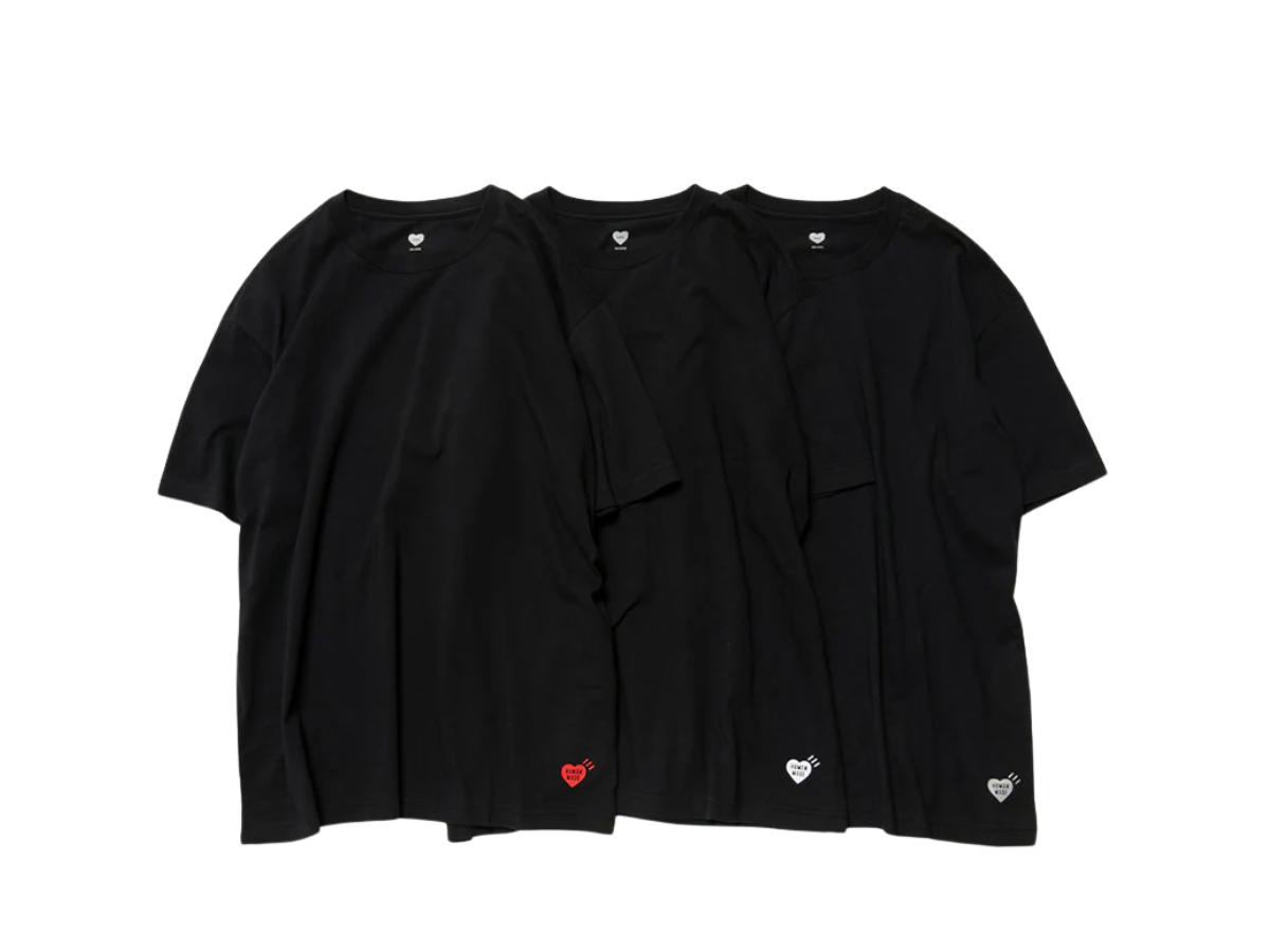 Human Made Human Made 3-Pack T-Shirt Set Black