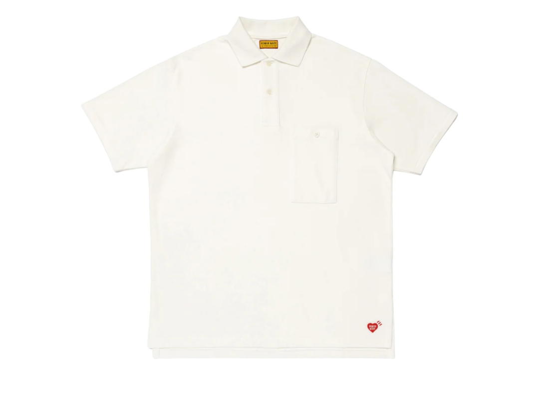 HUMAN MADE HUMAN MADE Big Polo Shirt White