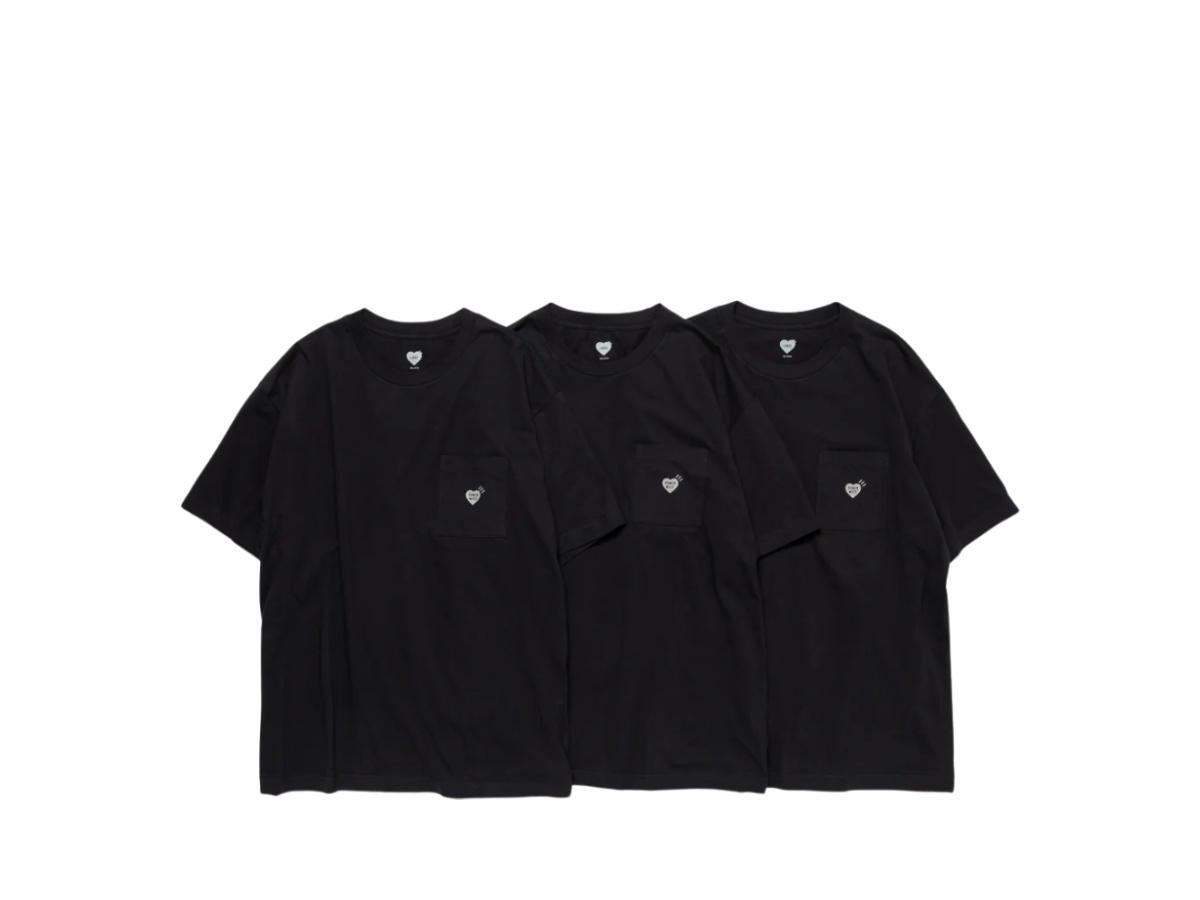 Human Made Human Made 3-Pack Pocket T-Shirt Set Black