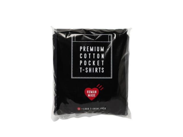 HUMAN MADE HUMAN MADE 3-Pack Pocket T-Shirt Set Black - view 2